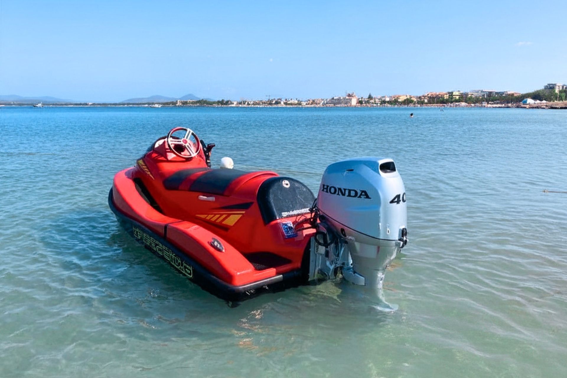 Jet skis ready for the Alghero tour