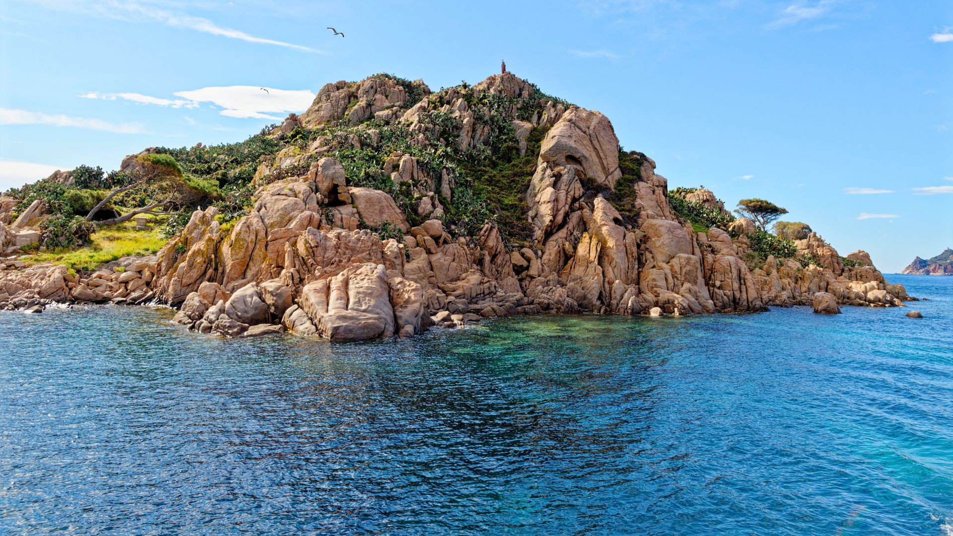 Image d'une côte rocheuse avec des falaises et des eaux claires, idéale pour les activités de voile et les escapades à la plage